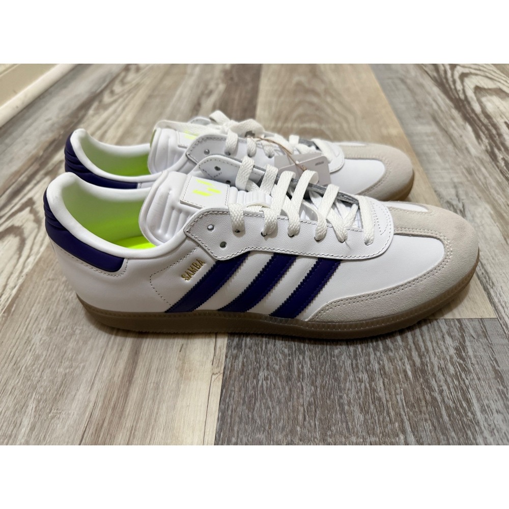 Adidas Samba Messi White Purple Men Sneakers IH8161‎ Size 11.5 NEW - Picture 4 of 6